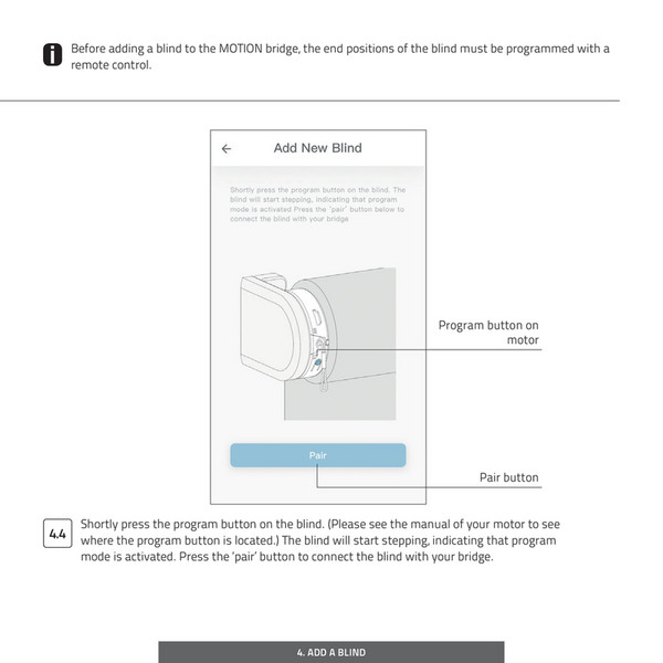 Motion Blinds Manual User MOTION CM 20 842 Page 12 13