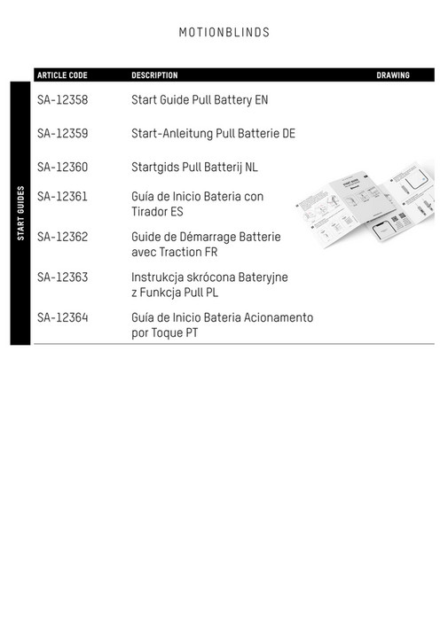Motionblinds Motionblinds Product Brochure Page