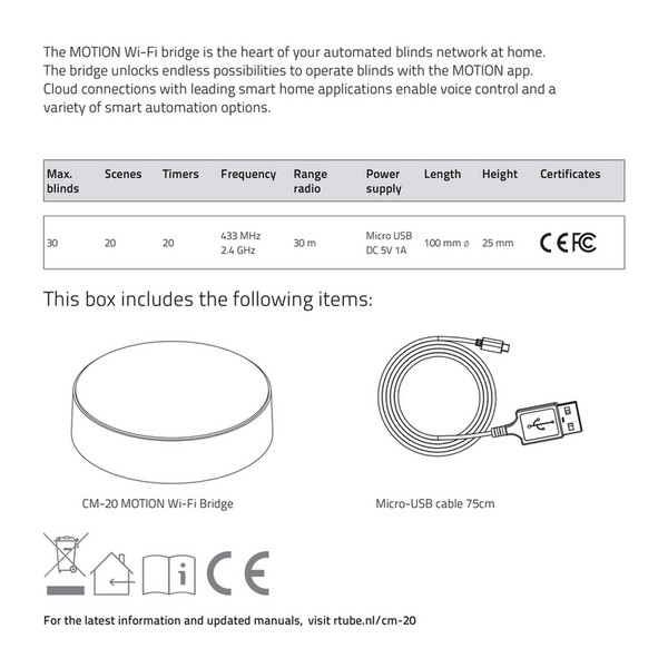 Motionblinds Manual_User_MOTION_CM20_842 Page 23